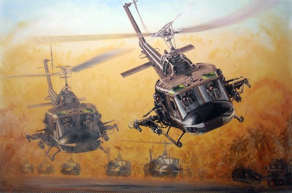 Painting by Vietnam veteran Joe Kline